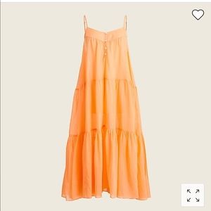 J.Crew tiered button up cover-up dress. NWT